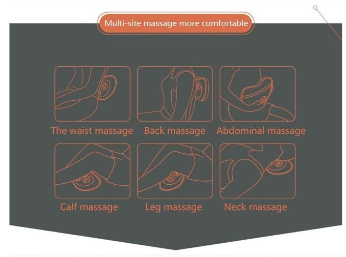 Fitness Gym Accessory Electric Shiatsu Kneading Heat Massage Cushion Pillow