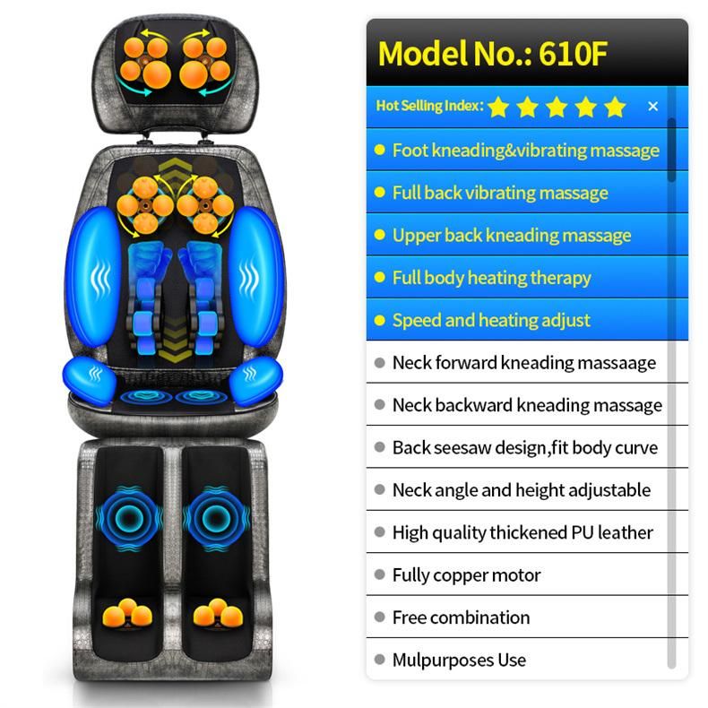 Fangao Electric 4 Sets Jade Shiatsu Remote Control Massage Cushion