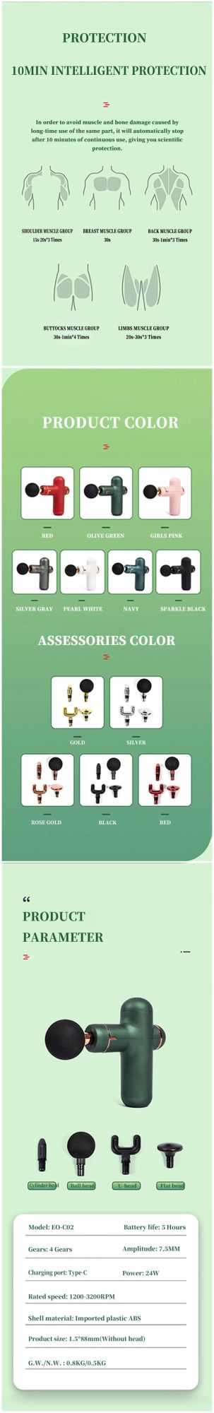 Portable Handheld Percussion Small Pocket Massage Gun Muscle 2021 Mini Machine Cordless Mini Massage Gun