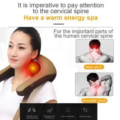 Musle Relaxation with Heat 3D Kneading Massage Shiatsu Neck and Back Massager