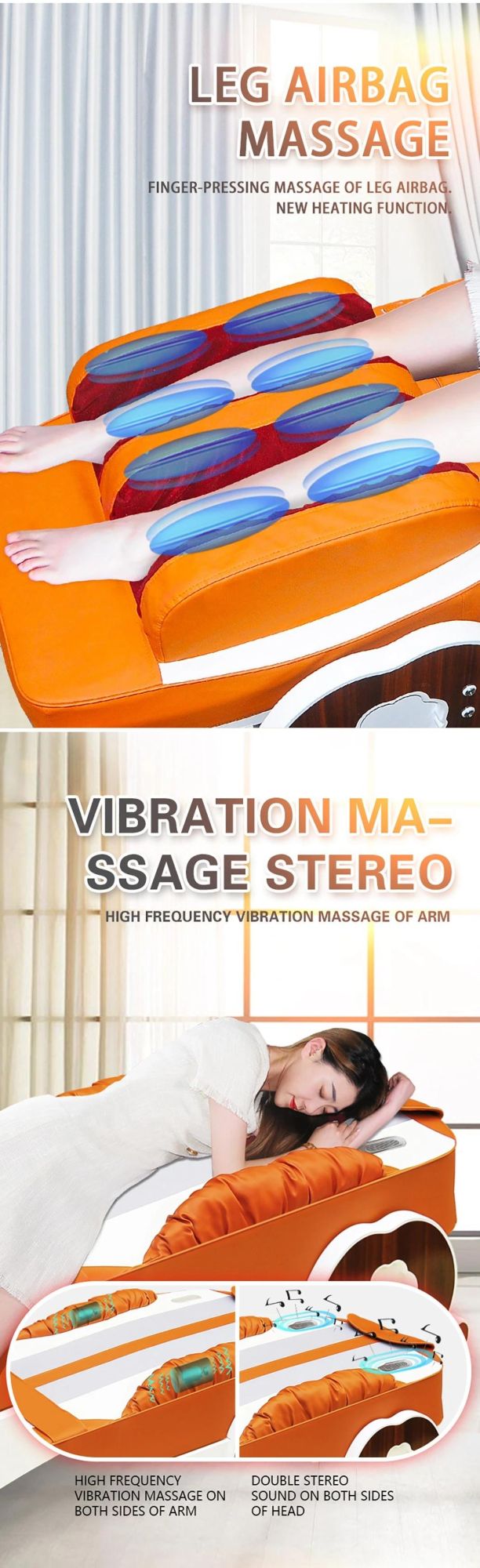 Health Jade Roller Massage Bed Thermal Korea Electric Heating Spine Relax Jade Rolling Massage Bed Nuga