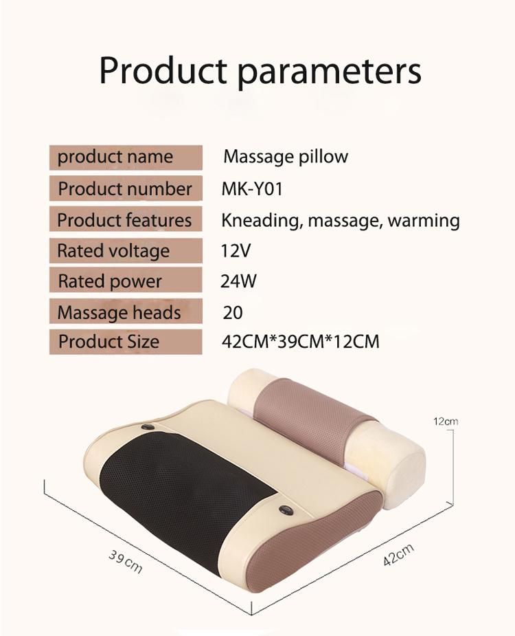 Shiatsu Vibrating Therapeutic Massage Neck Pillow