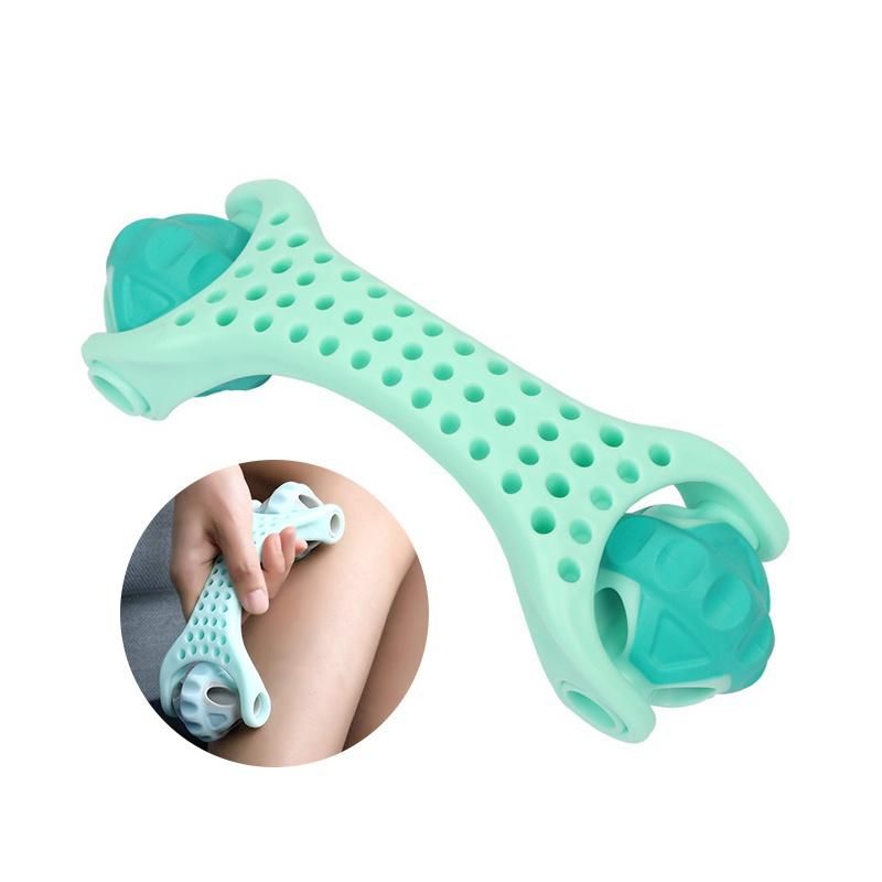 Handheld Muscle Roller Massager for Shoulder and Neck Body Massager Cramp Pain and Tension Relief Helps Legs and Back Recovery Tools Wyz20166