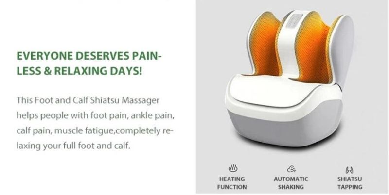 New Strong Tapping Vibration Air Compressure Heating Leg Massager
