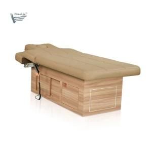 Wooden Beauty Facial SPA Chair Electric Massage Bed Wholesale Massage Tables (D14916)