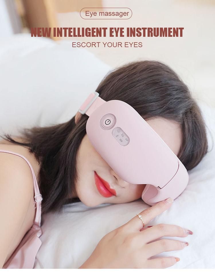 Rechargeable Electric Foldable and Portable Eye Massager with Heating