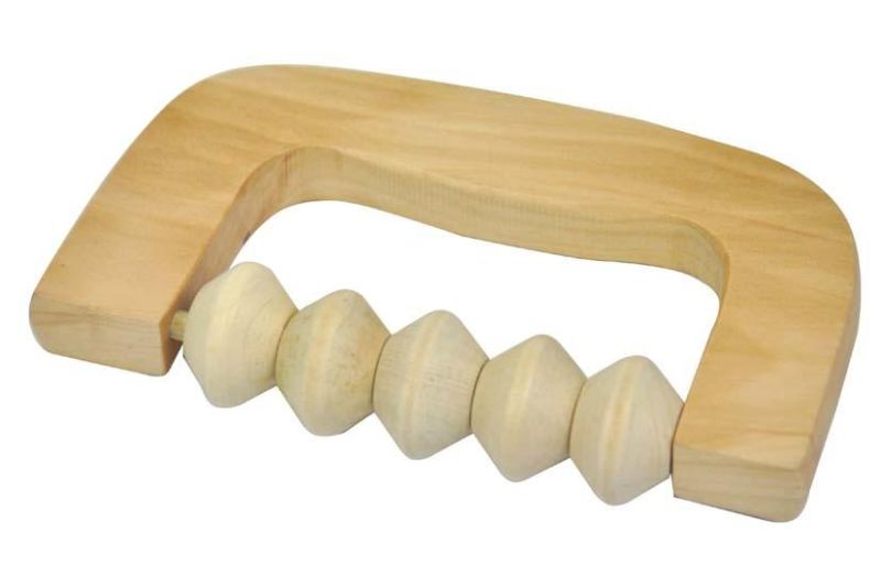 5 Balls Wooden Foot Body Massager Roller