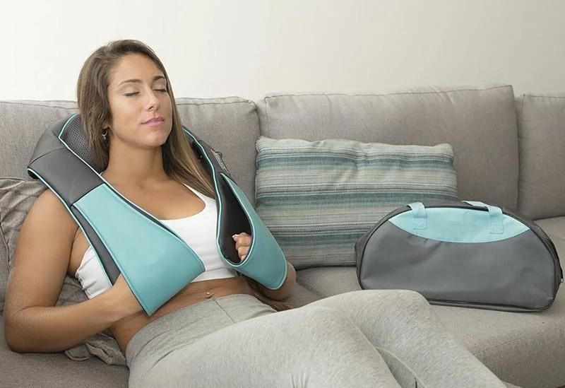 High Quality Heated Shoulder and Shiatsu Heat Back Neck Massager with CE Approval