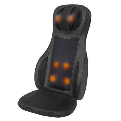 Luxury Electric Swing and Kneading Body Care Shiatsu Back Massage Cushion with Neck Roller Height Regulation