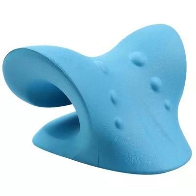 V-Shaped Curvature New Nursing PU Foam Cervical Massage Neck Pillow