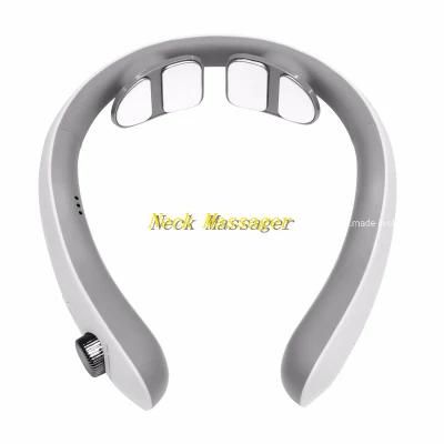 Hot Sale Wireless Electric Intelligent Pulse U Shape Foldable Portable Smart Kneading Mini Neck Massager