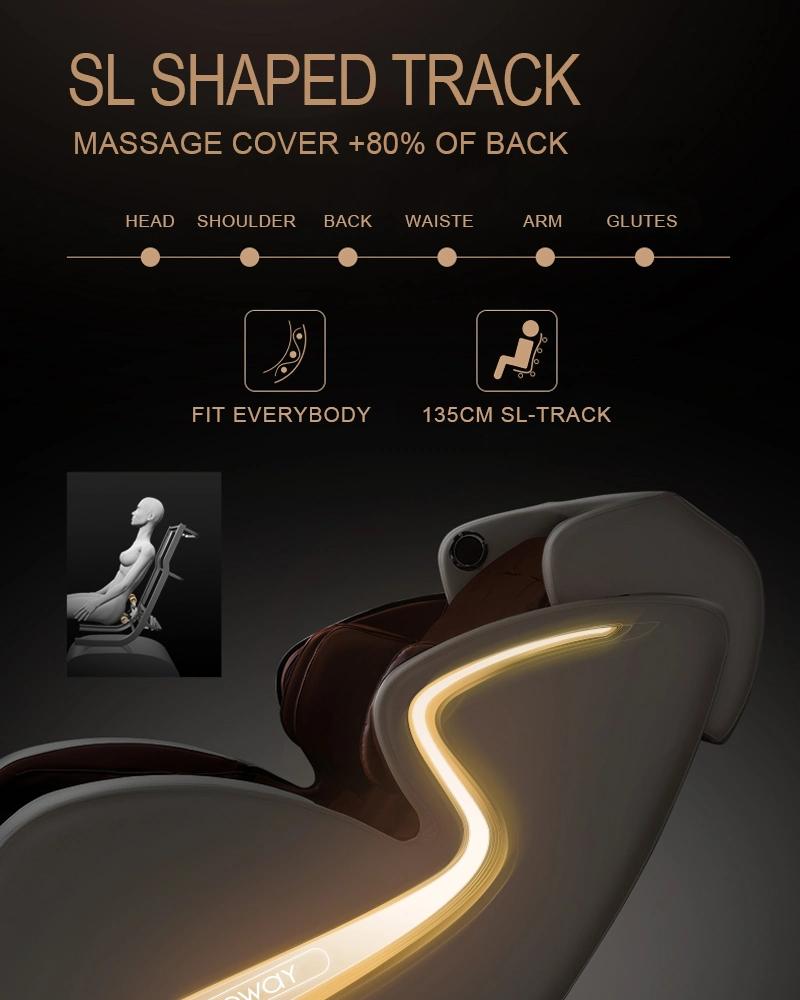 High-End Smart 3D SL Track Massage Chair, Brown