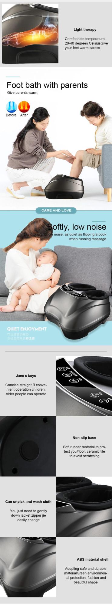 Best Selling Airpressure Foot Massage with Heating and Shin Massage