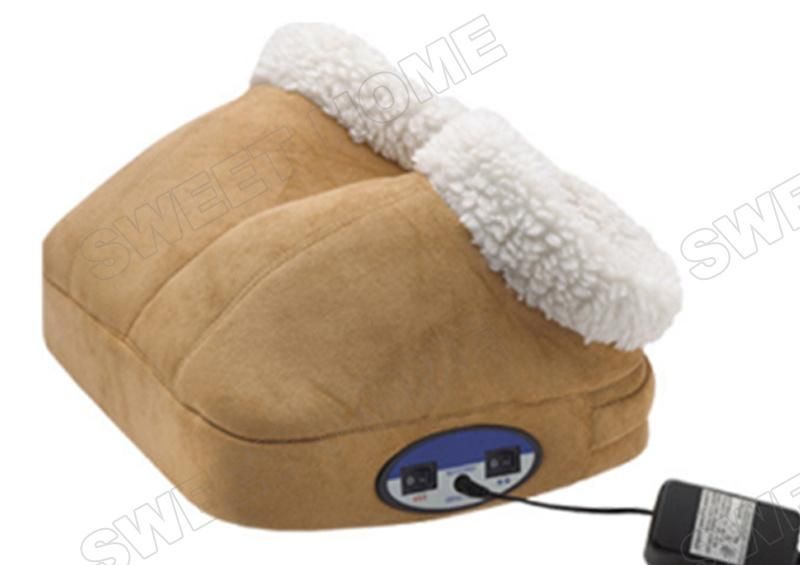 Electric Feet Warmer Shoes Foot Massager with Vibration and Heating