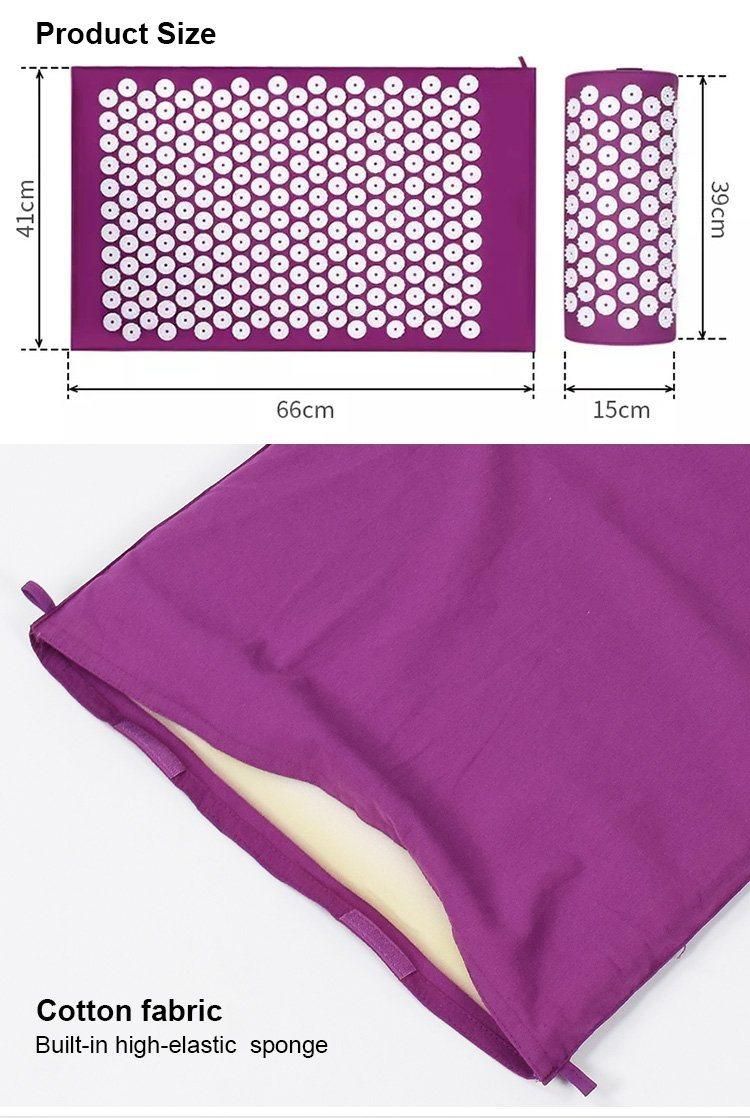 Acupressure Mat for Neck and Back Pain.