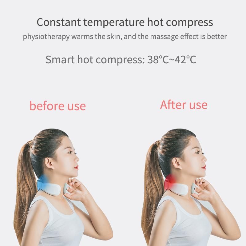 Hot Sale Portable Wireless Pulse Low Frequency Kneading Neck Masager