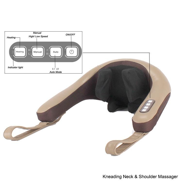 Thai Shiatsu and Keading Massaging Portable Kneading Neck Shoulder Massager