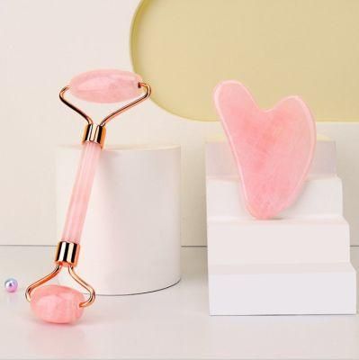 Jade Roller Rose Quartz for Face Massage Facial Jade Roller