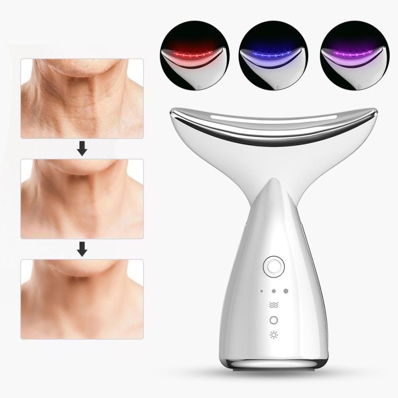 USB Charging Facial and Lifting Face Anti-Aging Neck Massager with Heat