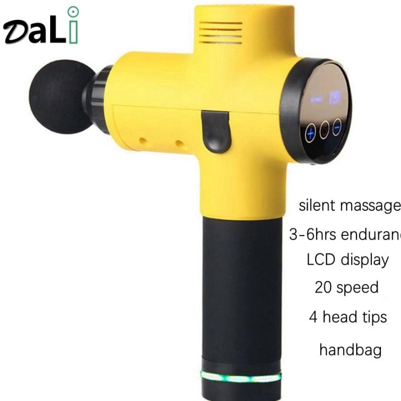LCD Display Hand Hold Portable Body Muscle Relaxation Vibration Massage Fascia Gun