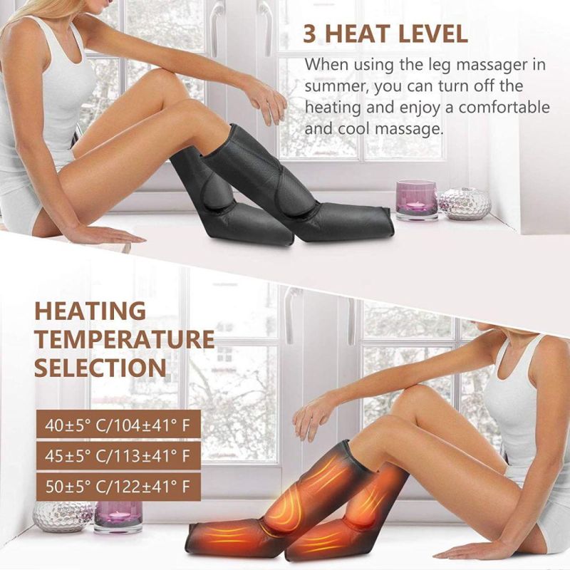 Therapy System Air Foot Leg Compression Massager with Three Levels of Intensity