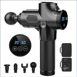 Hot Sell 20 Speeds Recovery Massage Gun Cordless Vibration Muscle Gun with Rechargeable Lithium Battery Pack