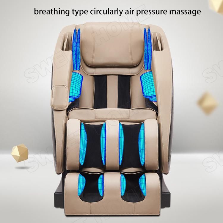 Electric Luxury 3D Zero Gravity Full Body Shiatsu Vibration Massage Chair with Airbag and Music