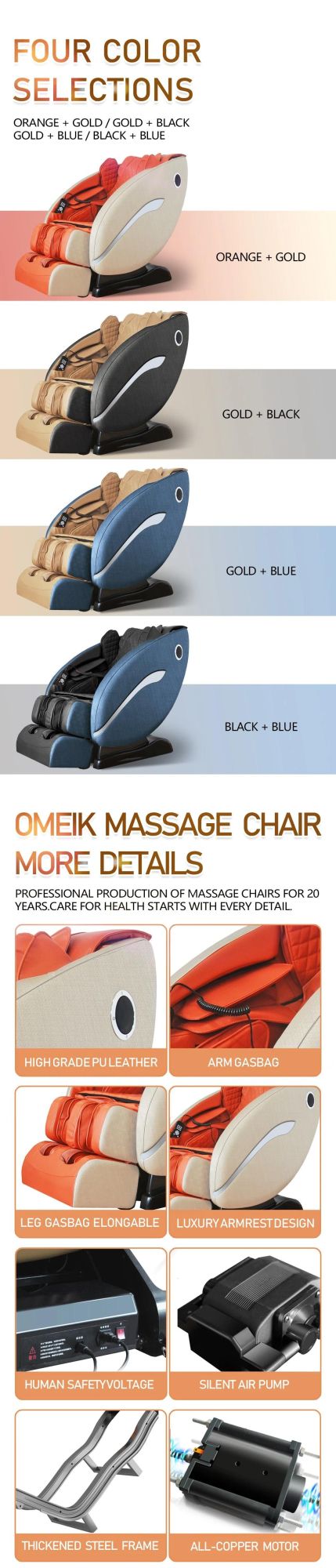 Full Body Zero Gravity Shiatsu Massage Chair