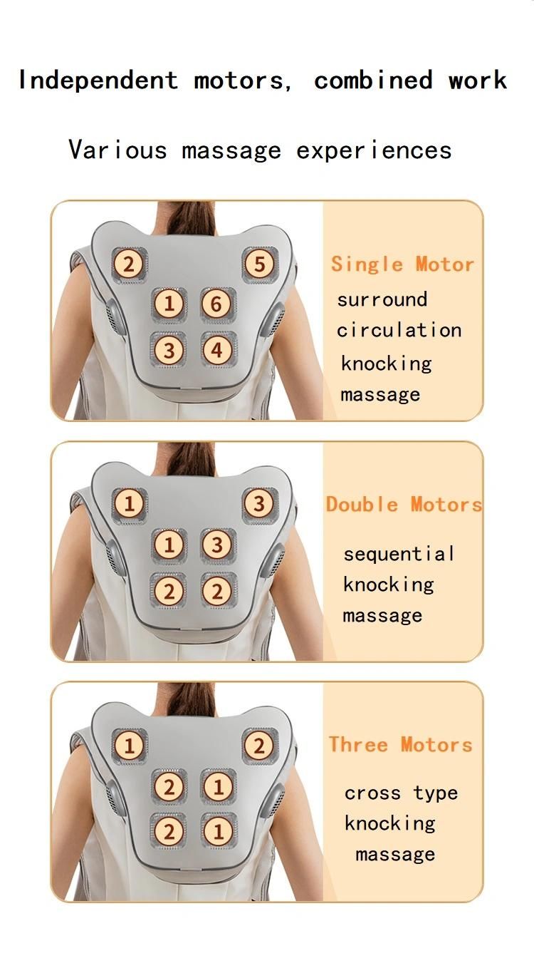 701 Shawl Cervical Vertebra Massager Neck, Waist and Shoulder Multi-Function Shoulder and Neck Hot Compress Massage