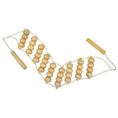 36 Balls Wooden Natural Roller Back Body Massager Belt