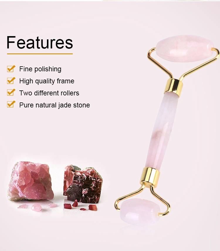 Skin Massage Tools Rose Quartz Jade Roller