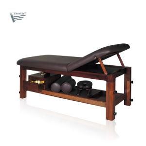 VIP Thai Wooden Massage Table SPA Beauty Bed for 5 Star Hotels