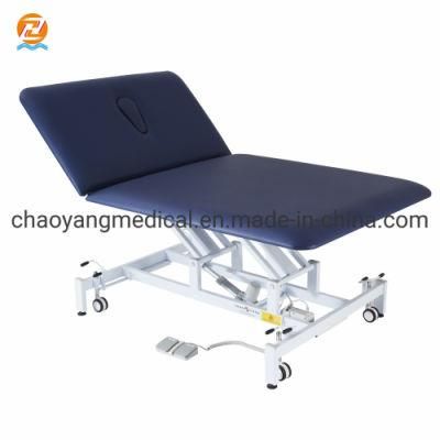Cy-C107W Luxurious 2 Section Electric Neurology Rehabilitation Bobath Bed with Hole Head Section