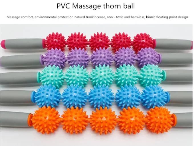 Plastic Ball Yoga Roller Muscle Massage Stick