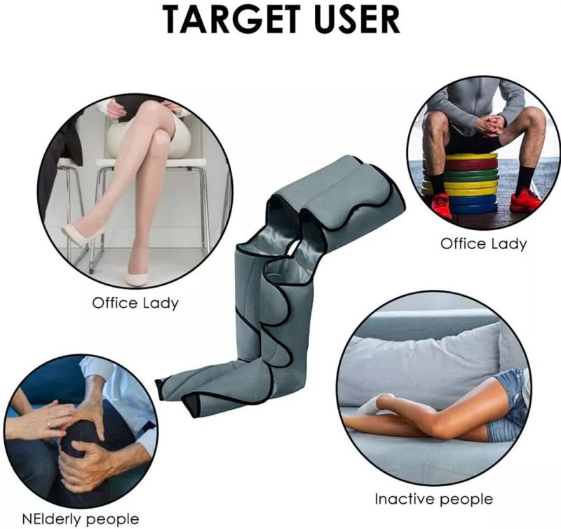 Foot Leg Massager Circulation Relaxation 6 Modes 3 Intensities Foot Calf Thigh Wraps Massage Helpful Pain Relief