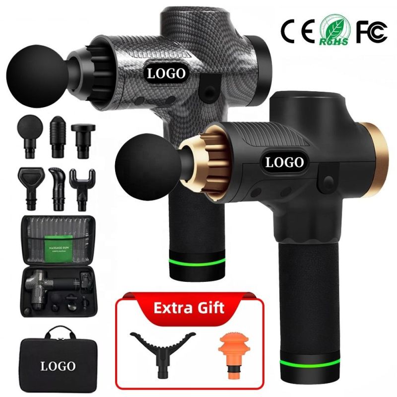 Muscle Massage Gun Custom Logo 30 Speed Portable Mini Facial Massage Gun Dropshipping Fascia Massage Gun