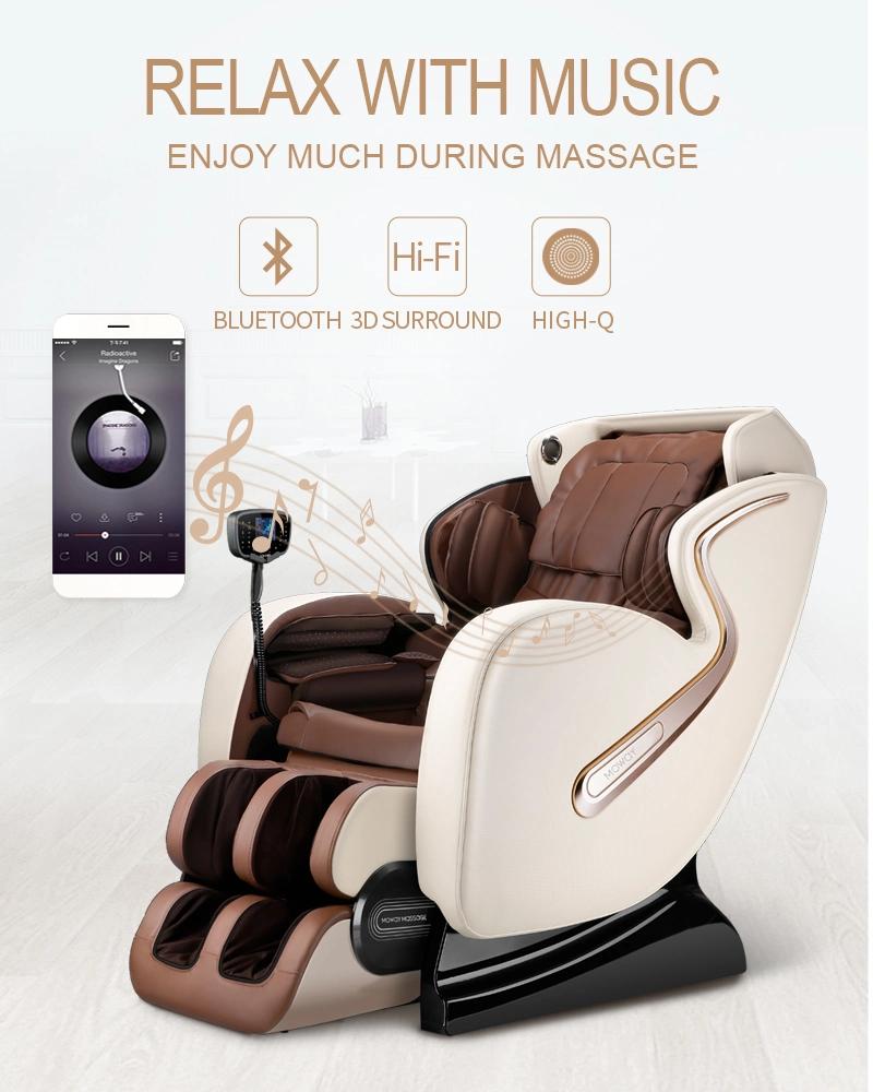 High-End Smart 3D SL Track Massage Chair, Brown