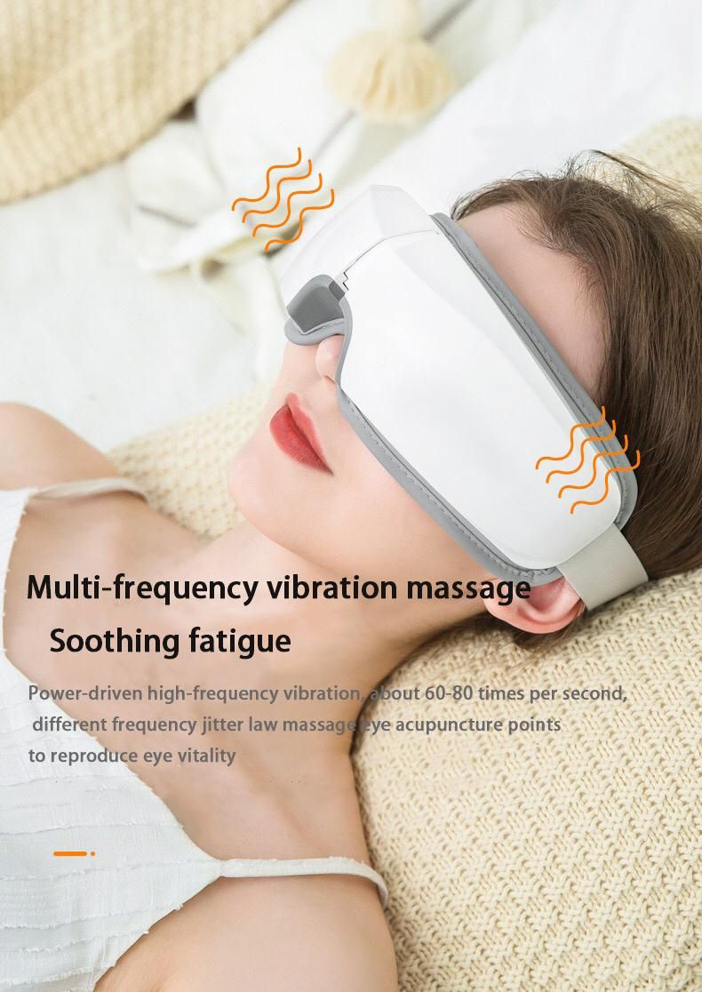 4D Smart Airbag Vibration Eye Massager Eye Care Instrumen Heating Bluetooth Music Relieves Fatigue and Dark Circles