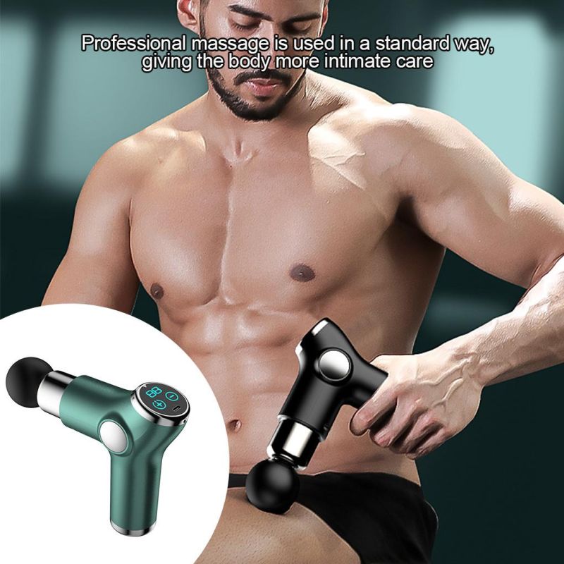 Muscle Massage Gun 32 Speeds Mini LCD Facial Gun Deep Tissue Percussion for Pain Relief Back Full Body Relaxation Fitness Fascia Massage