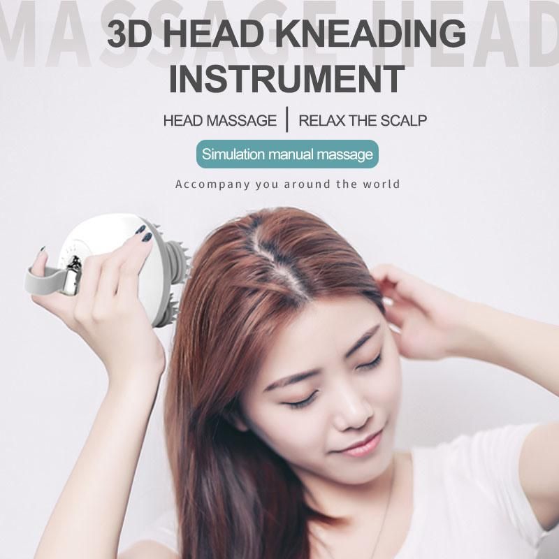 Pet Massager Rechargeable Electric Scalp Waterproof Head Massager Held Electric Head Scalp Massager