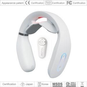 Portable Cordless Office Electric EMS Cervical Intelligent Remote Control Neck Massager