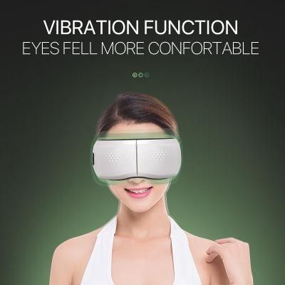 Wireless Rechargeable Compression Massager with Heat Music Therapy Hot Air Pressure Eye Care Massage Device