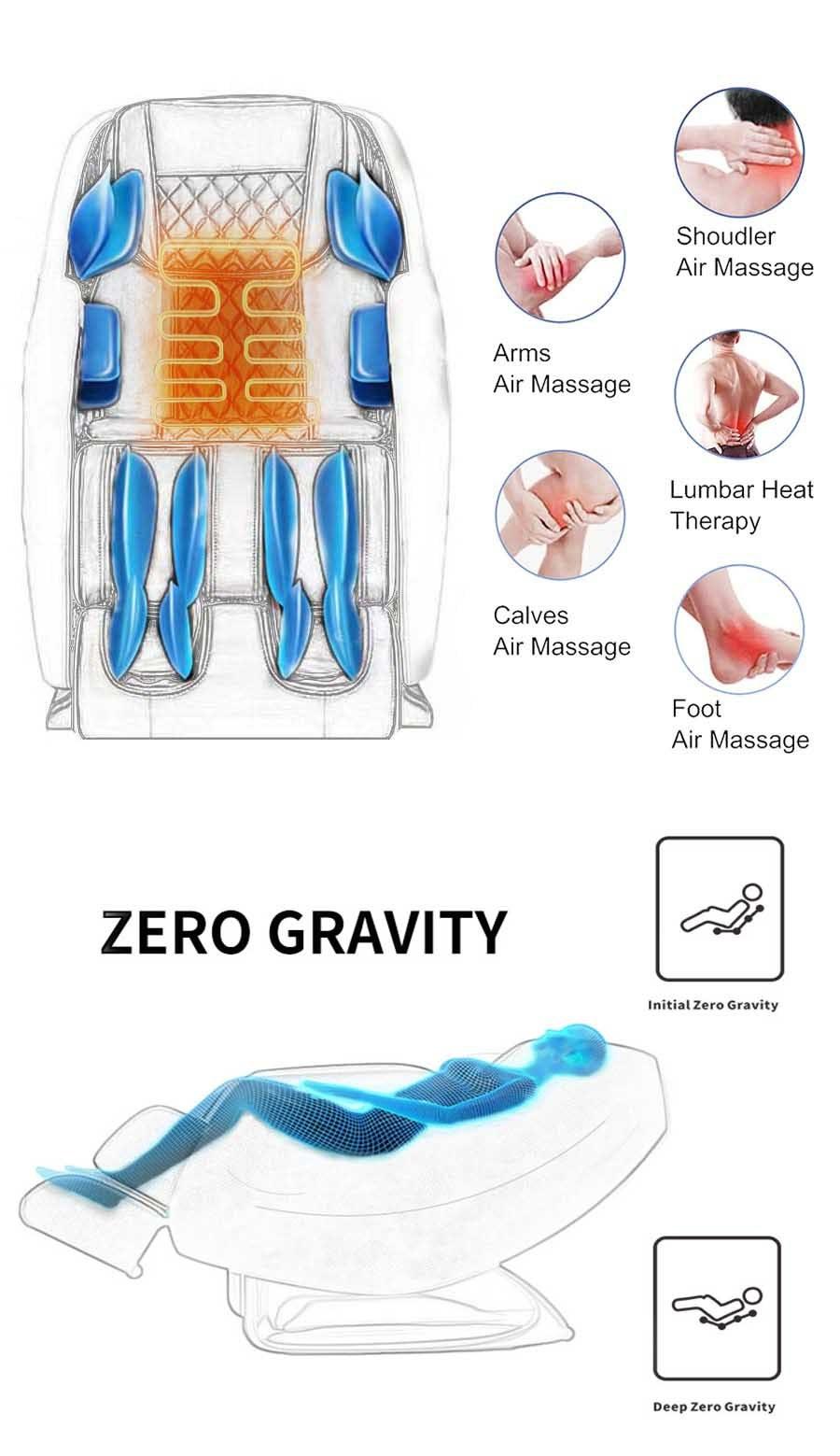 Fuan Factory Luxury Zero Gravity Massage Chair