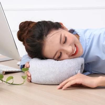 U-Type Pillow Portable Nap Neck Protection Pillow, Travelling Pillow with Massage