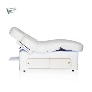 Hot Sale European Style Ce White Electric Beauty Bed with 3 Motors (20D02)