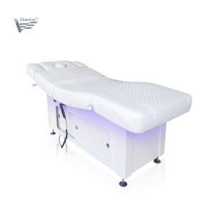 All in 1 Multifunctional 3 Motor Heating Electric Massage Facial Table with LED Light (D170102A)