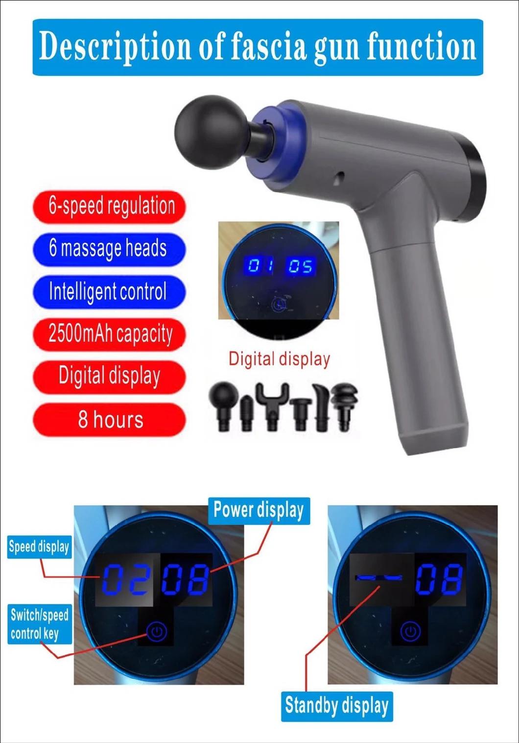 Mini Portable/Deep Muscle/Relax/Electric/Cordless/6 Heads Massage/Massage Gun for Women/Men Home Use