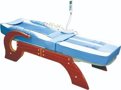 Luxury Electric Full Body Jade Roller Table Massage Tourmaline Stone Far Infrared Heat Automatic Spine Massage Bed
