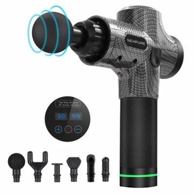 30 Speed 6 Head Cordless Handheld Percussion Fascia Relaxes Massage Gun Machine