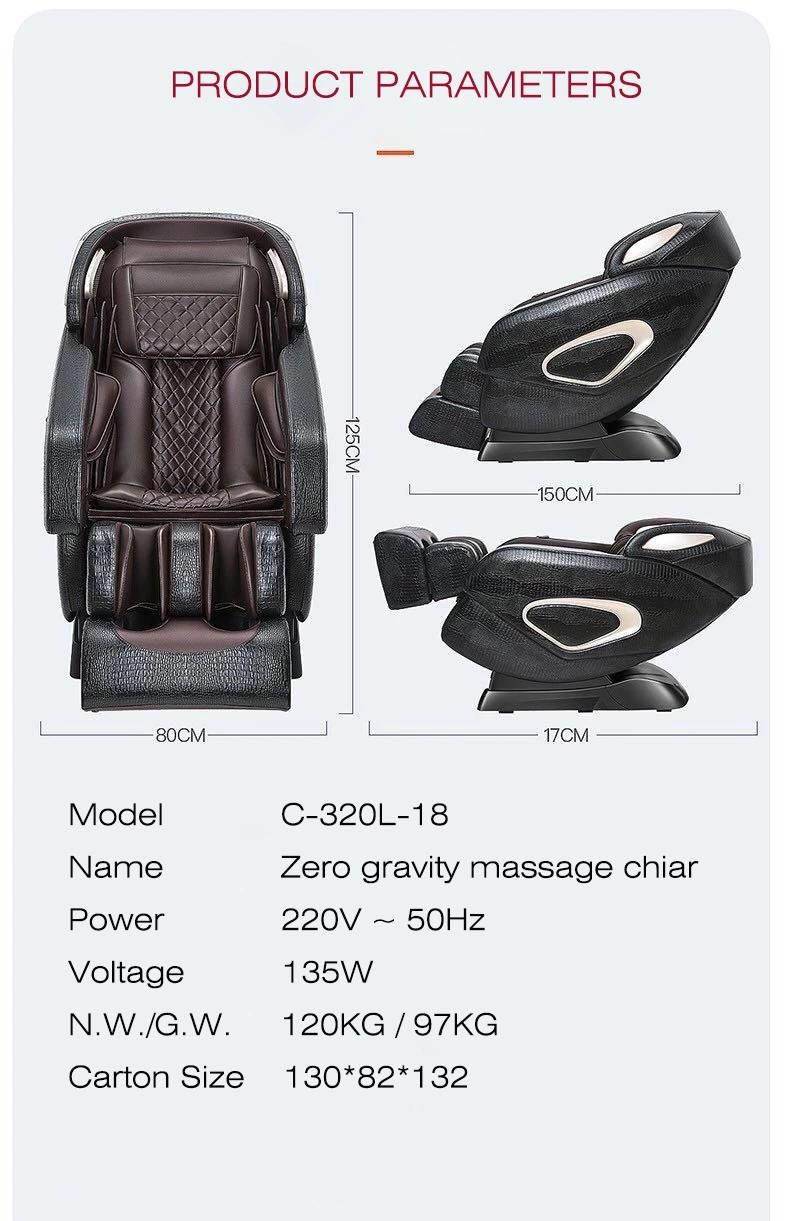Zero Gravity Screen Remote Control Massage Chairshopping Mall Massage Chair